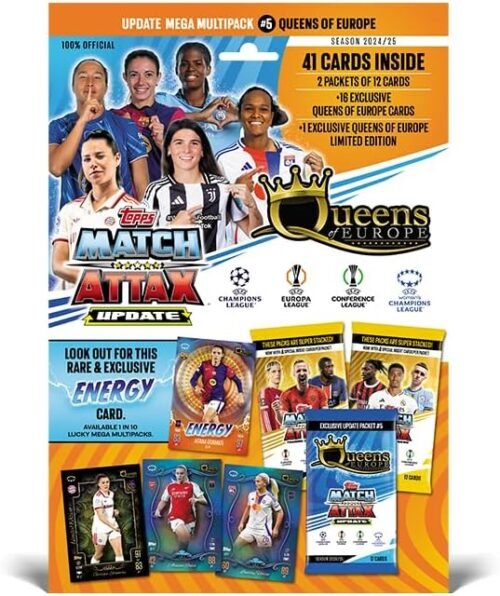 Topps Match Attax 24/25 - Update Mega Multipack #5 - Queens of Europe