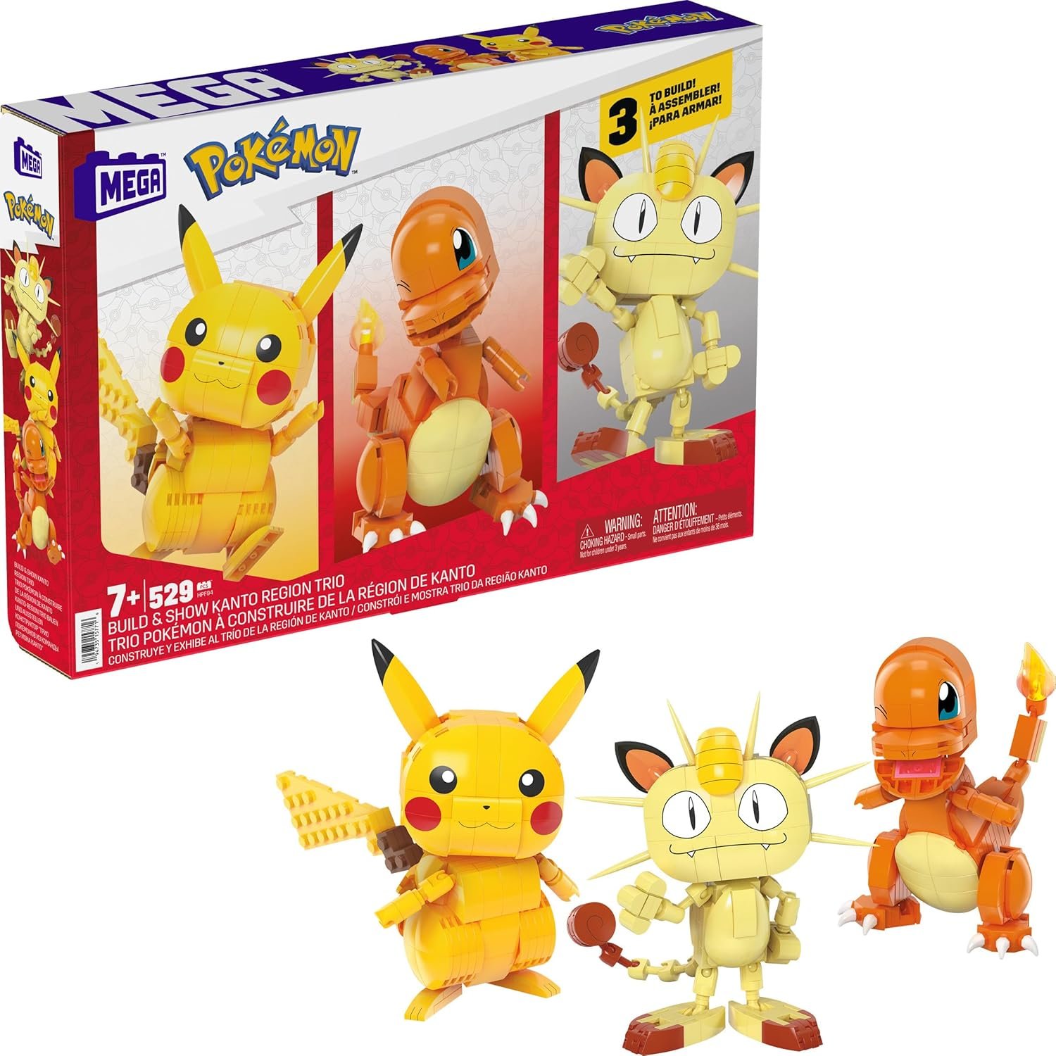 MEGA - Pokémon - Build & Show Kanto Region Trio