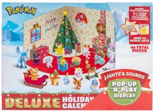 Pokémon - Deluxe Advent Kalender met licht & geluid - Inclusief 16 Pokémon figuren!
