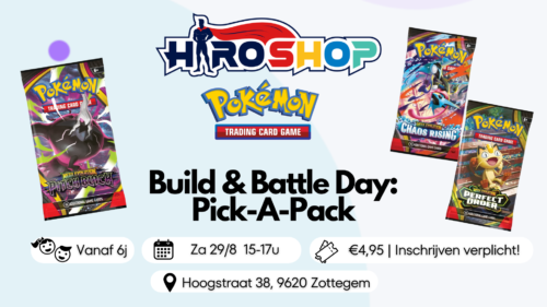 Toernooi – Pokémon – Build & Battle Day: Pick-A-Pack