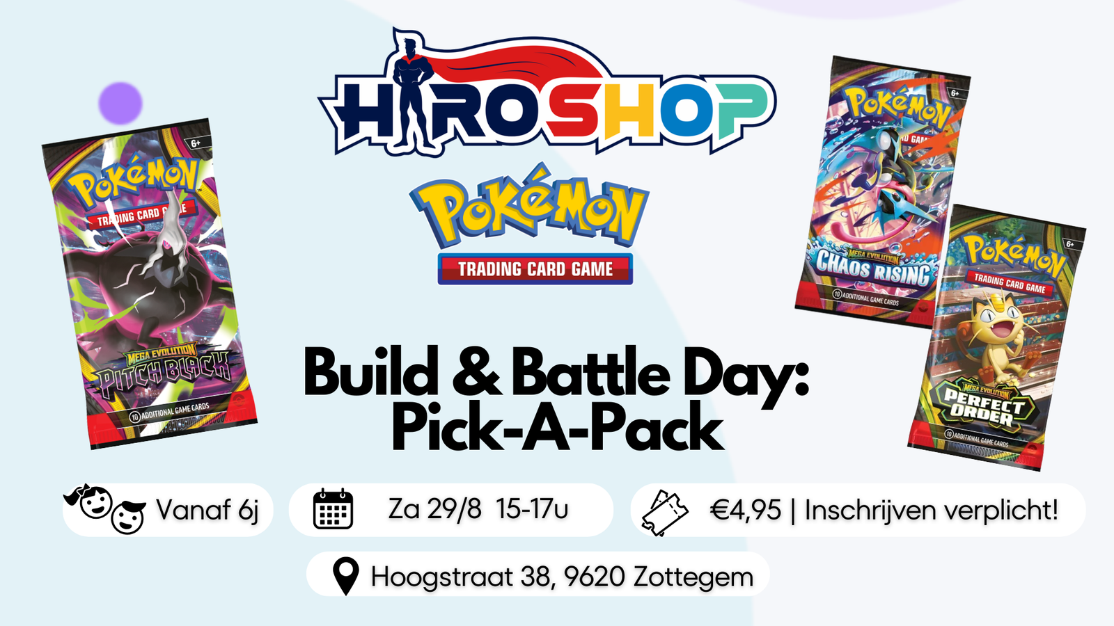 Toernooi – Pokémon – Build & Battle Day: Pick-A-Pack